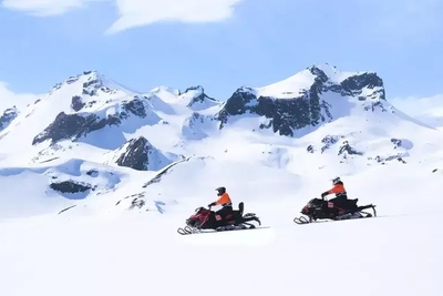 Glacier snowmobiling